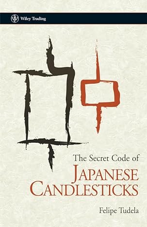 Capa do livro "The Secret Code of Japanese Candlesticks" de Felipe Tudela, um guia de trading sobre padrões de candlesticks japoneses.