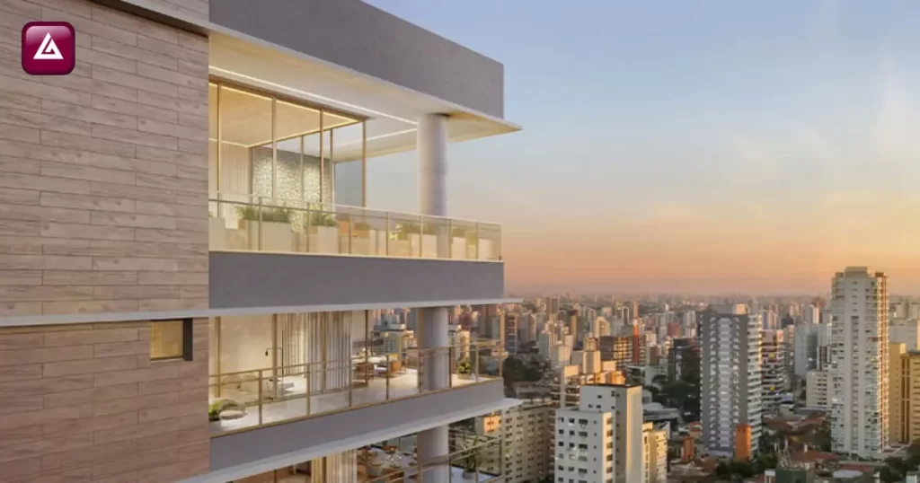 Empreendimento de alto luxo da Gafisa (GFSA3) em São Paulo com vista panorâmica da cidade