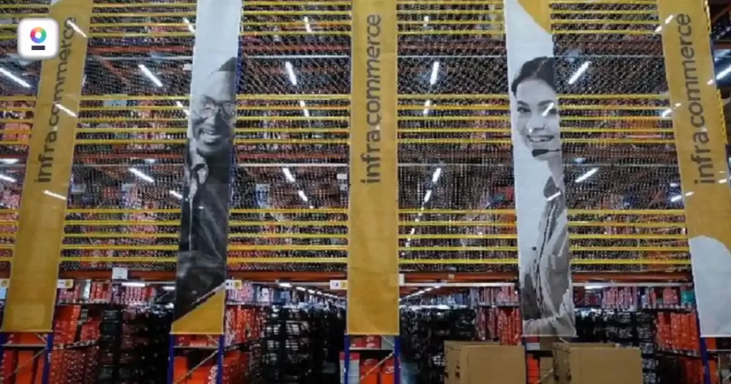 Centro de distribuição da Infracommerce (IFCM3) com estantes automatizadas para operações de e-commerce